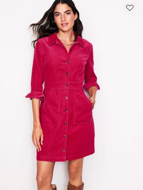 Boden Dresses & Skirts - Boden Fora Cord Button Front Shirt Dress